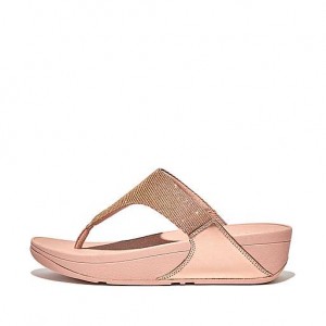 Multicolor FitFlop LULU Shimmerlux Toe-Post Women's Sandals | RX9206148