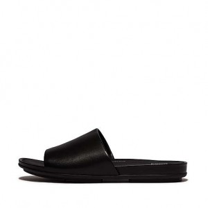 Pink FitFlop GRACIE Leather Women's Slides | YP4916053