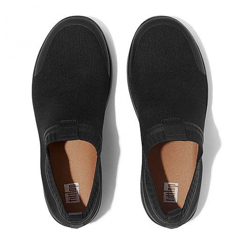 Black FitFlop ÜBERKNIT Slip-On Women's Sneakers | DW0391657