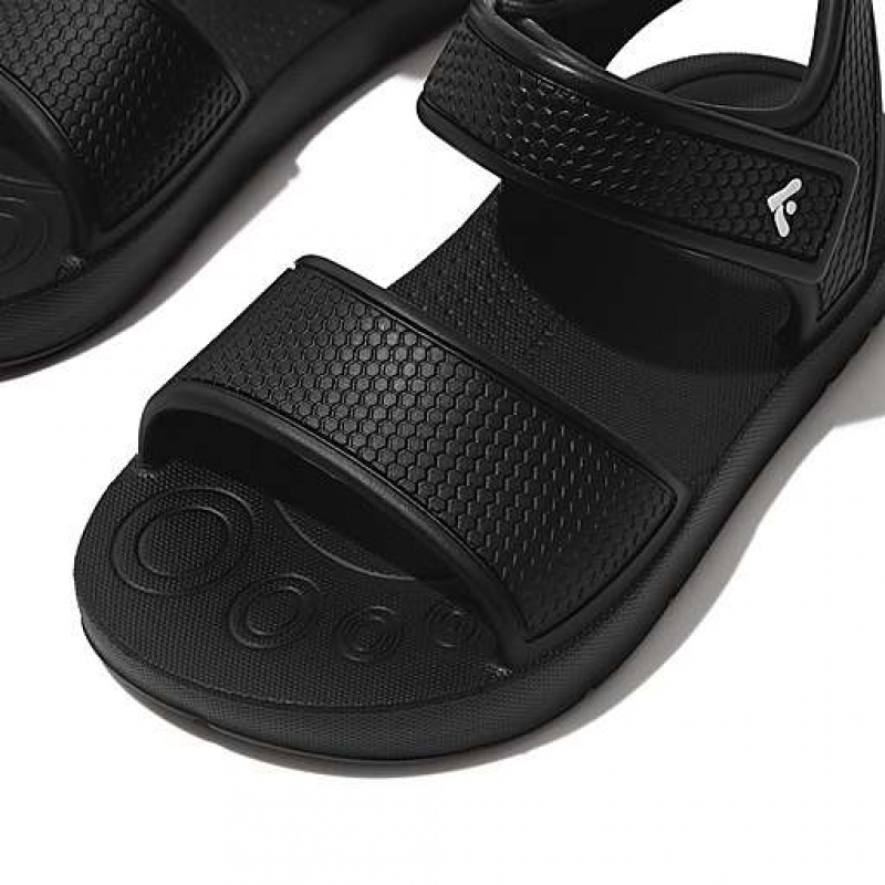 Chocolate FitFlop IQUSHION Ergonomic Back-Strap Kids' Sandals | OC4153980