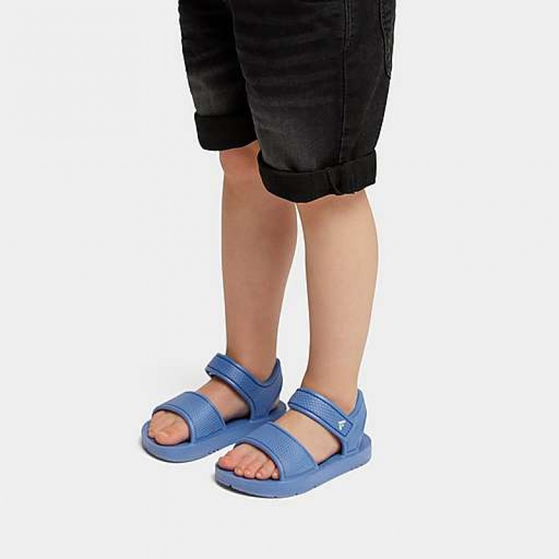 Chocolate FitFlop IQUSHION Ergonomic Back-Strap Kids' Sandals | WP0674815