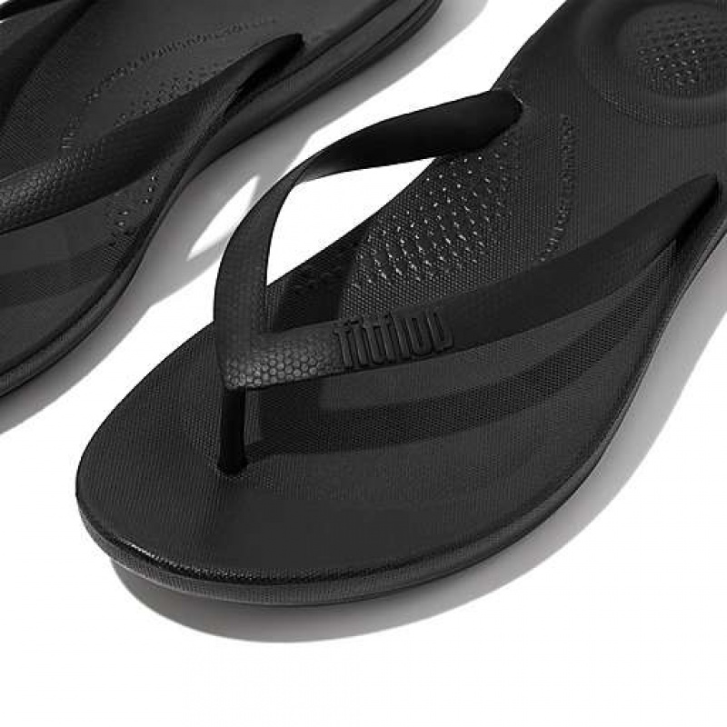 Grey FitFlop IQUSHION Ergonomic Men's Flip Flops | YQ8697042